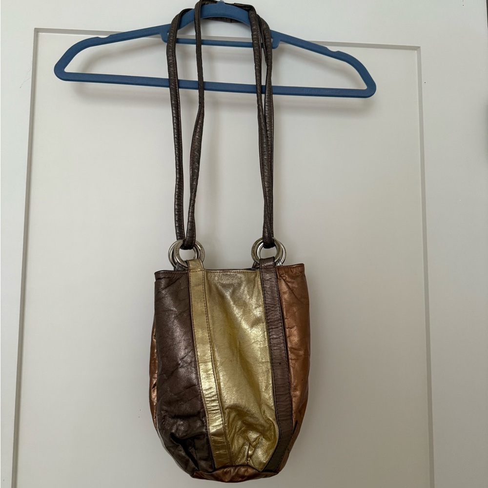 metallic purse